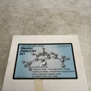 Organic Chemistry Kit Andrus Educational Supply Complete Set